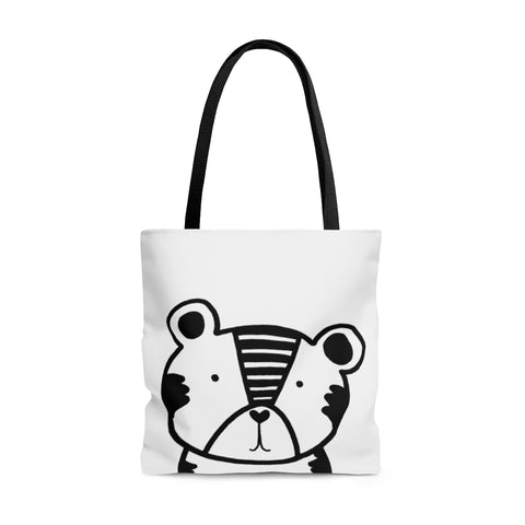 Tiger Original Artwork Reusable Graphic Tote Bag