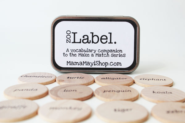 Label - Zoo - Montessori Word Relation Game – Mama May I - Handmade ...