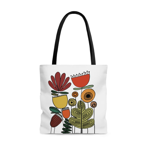 Vintage Flowers Desert Original Artwork Reusable Graphic Tote Bag